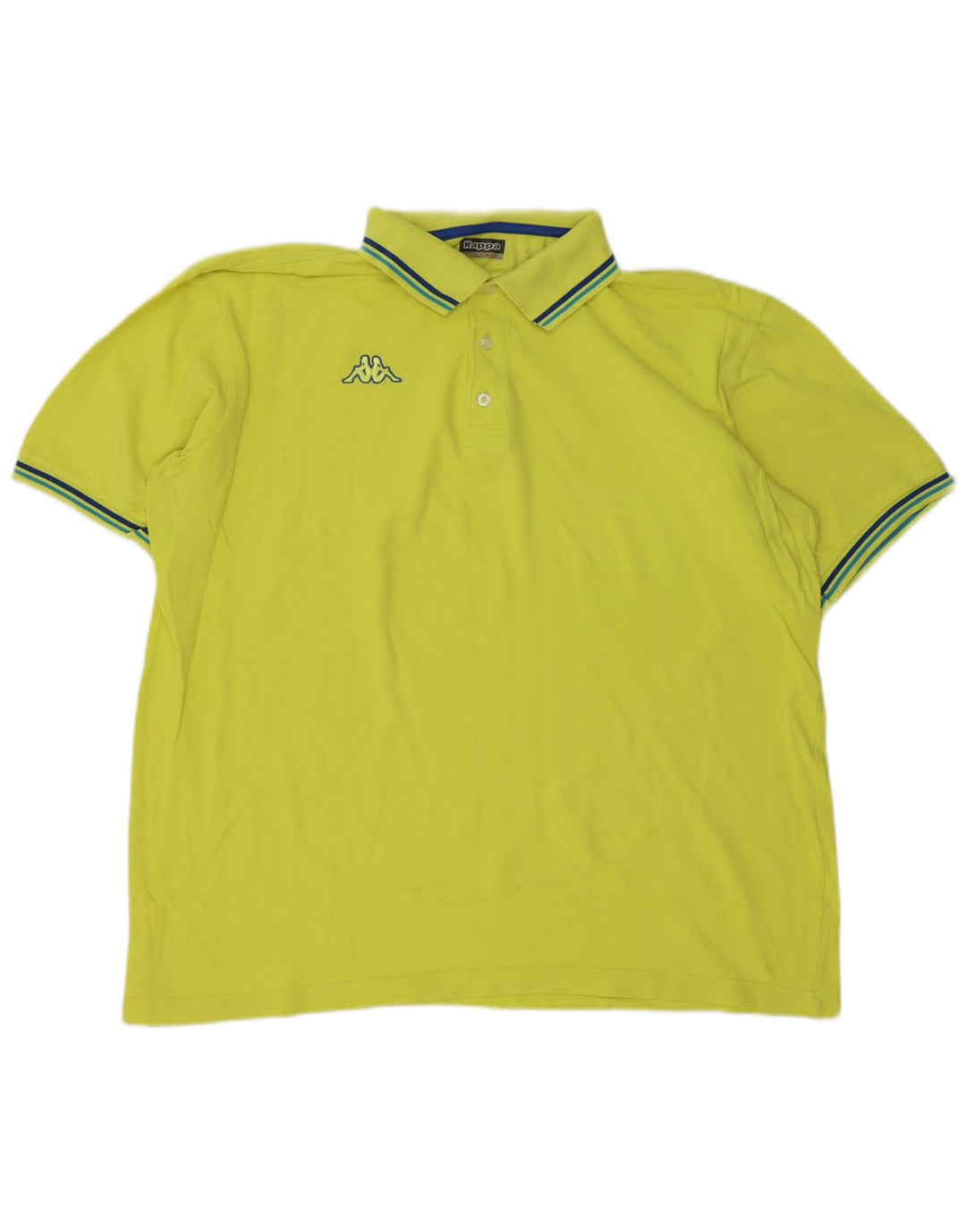 Kappa Herren Poloshirt 2XL Grüne Baumwolle