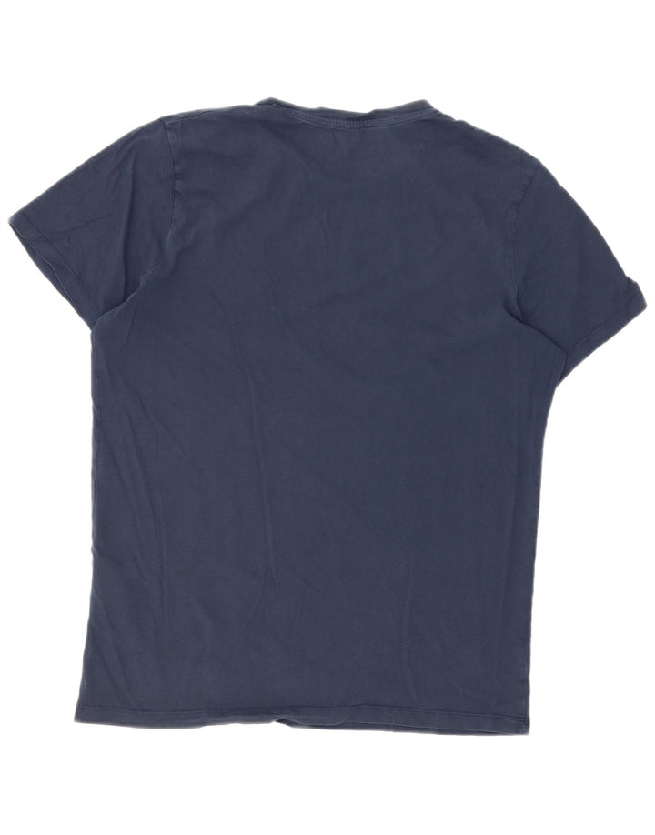 Jack & Jones Herren-T-Shirt mit Grafik, mittelgroß, Marineblau, Farbblock
