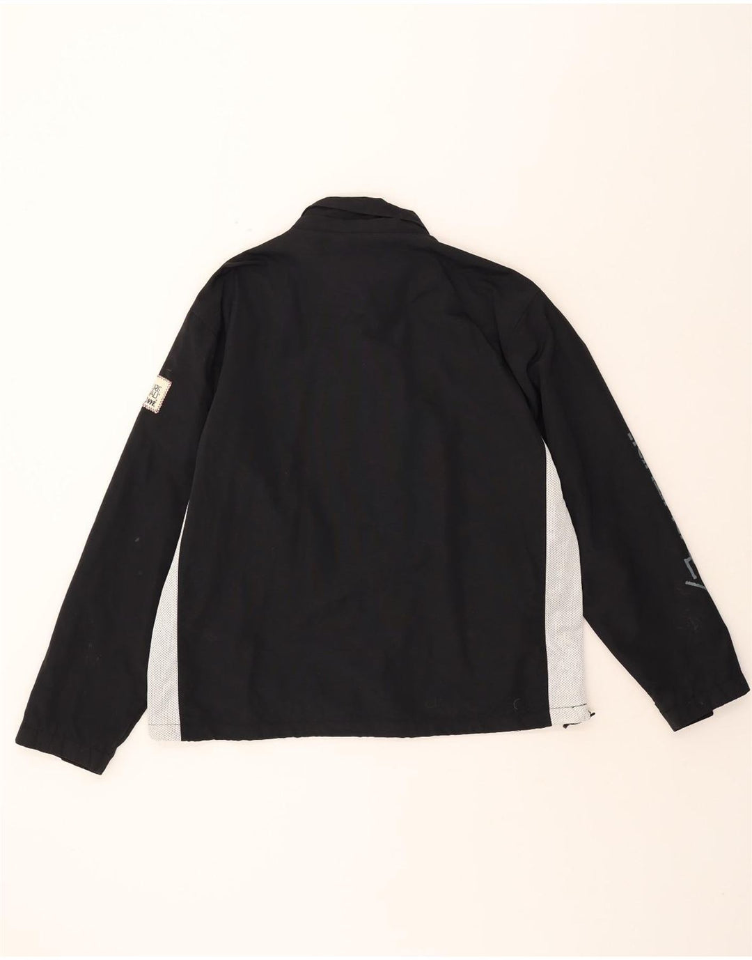 MURPHY & NYE Mens Tracksuit Top Jacket XL Black Colourblock Nylon Vintage Murphy & Nye and Second-Hand Murphy & Nye from Messina Hembry 