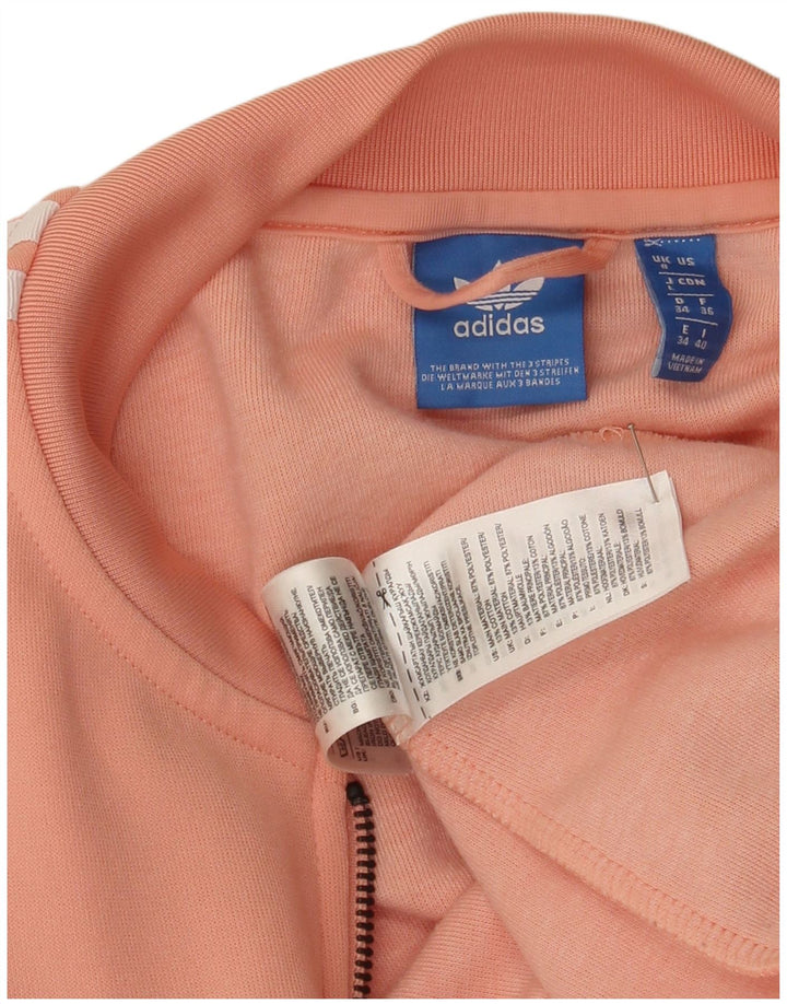 Adidas Damen Grafik-Trainingsanzug-Oberteiljacke UK 8 Small Pink Polyester