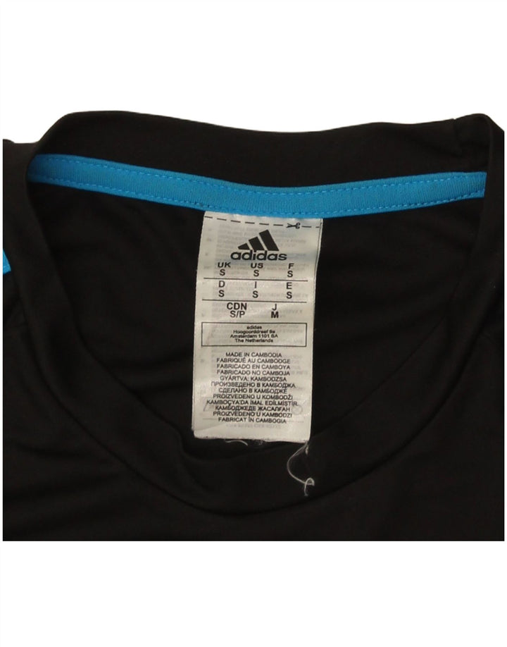 Adidas Herren T-Shirt Top Small Schwarz Polyester