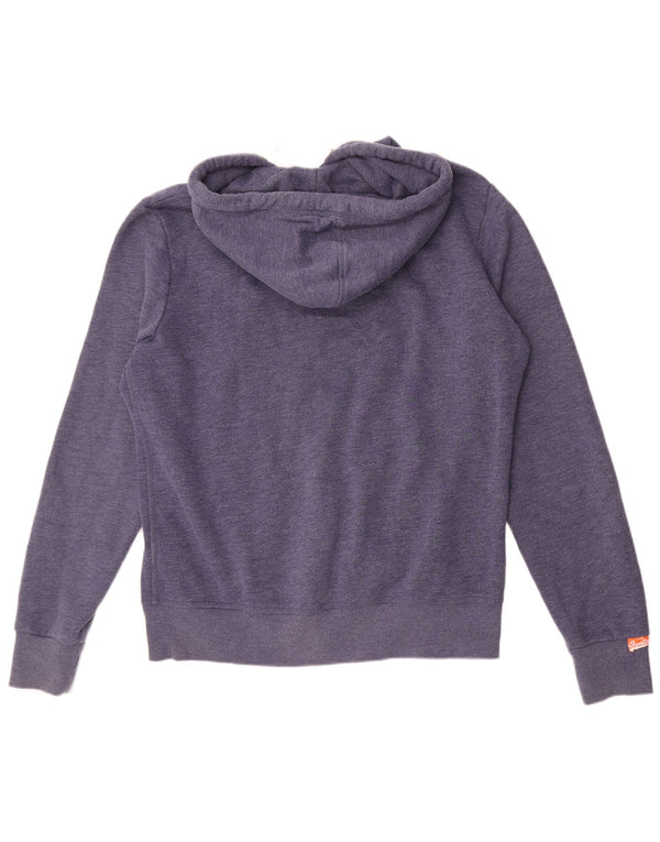 Superdry Herren-Kapuzenpullover mit Reißverschluss, 2XL, Marineblau, Baumwolle