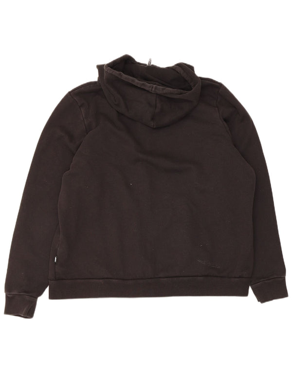 Puma Womens Graphic Zip Hoodie Pullover UK 20 2XL Schwarz Baumwolle