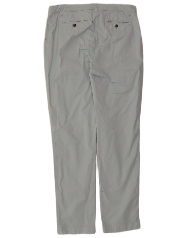 Jigsaw Gerade Chino-Hose für Damen, UK 14, Größe L, W32, L31, Blau, Baumwolle