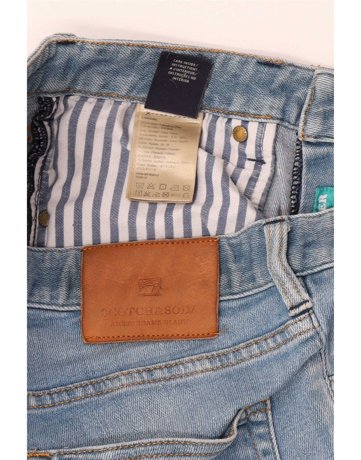 Scotch & Soda Damen Slim Jeans W29 L32 Blaue Baumwolle