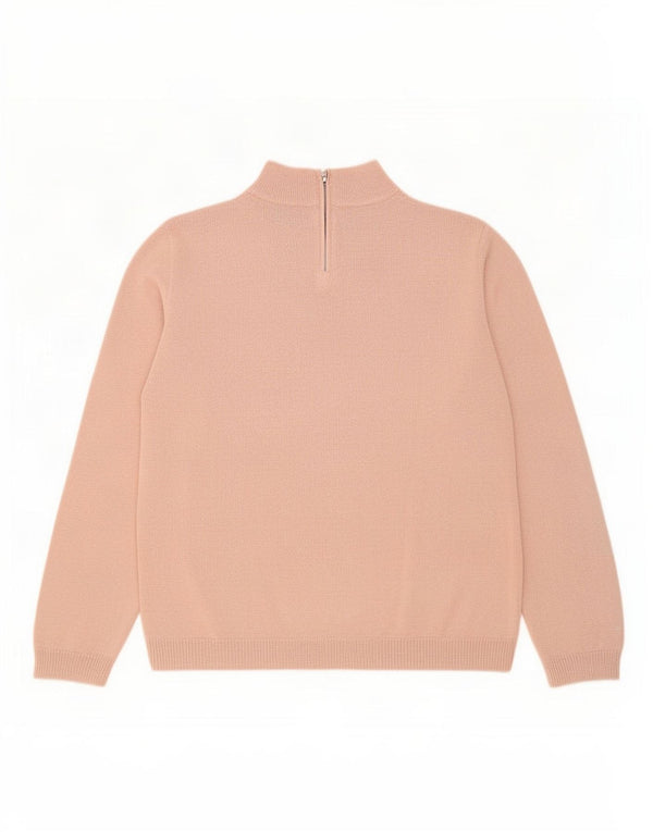 Alfred Dunner Damen-Pullover mit Rollkragen, Gr. 40, Größe L, Rosa, Blumenmuster
