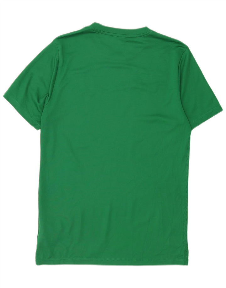 Nike Herren Dri Fit Grafik-T-Shirt-Oberteil aus mittelgrünem Polyester