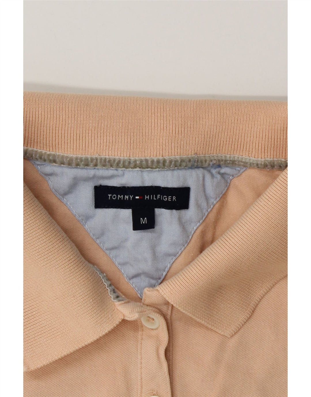Tommy Hilfiger Damen Poloshirt UK 12 Mittelorange