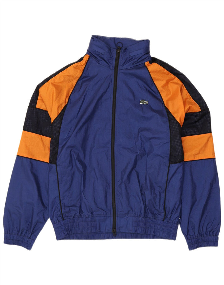 LACOSTE Herren-Trainingsanzug, Oberteil, Jacke, groß, marineblau, Colourblock-Polyamid