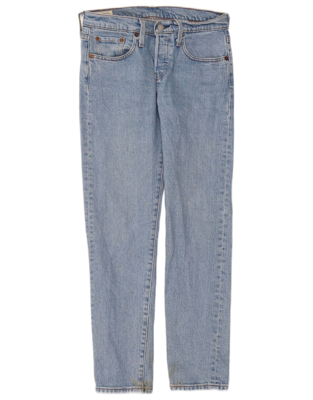Levi's Damen 501 Straight Jeans W24 L28 Blaue Baumwolle