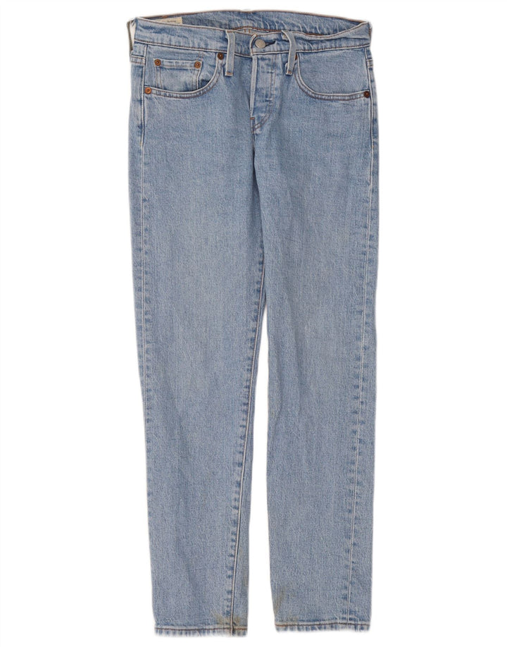 Levi's Damen 501 Straight Jeans W24 L28 Blaue Baumwolle