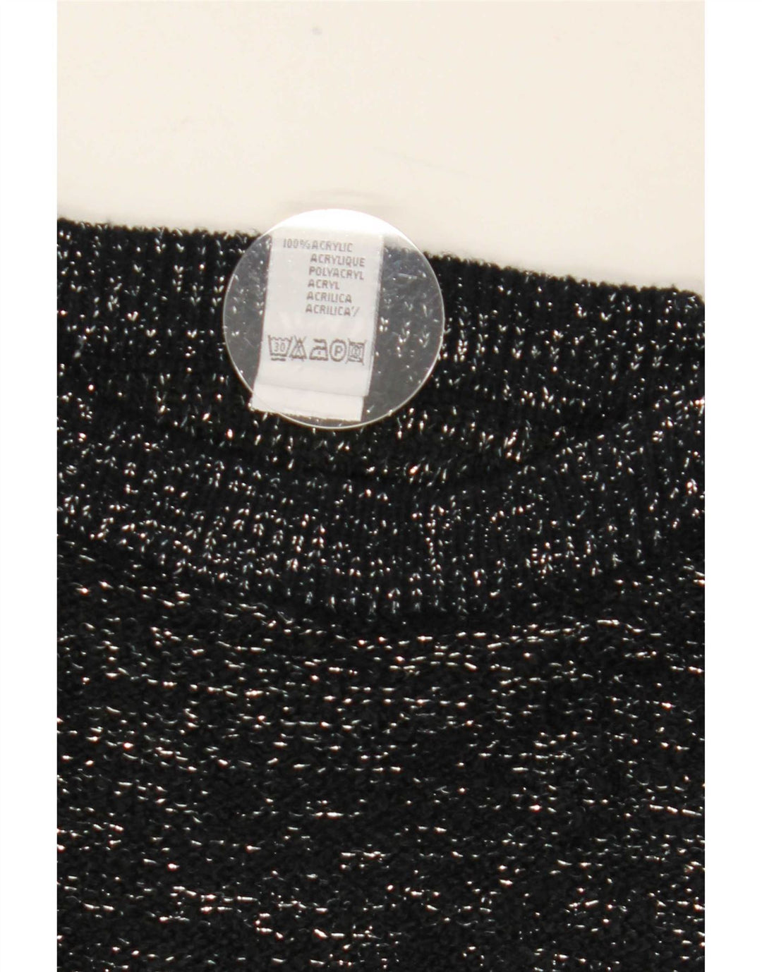 C & A Damen-Pullover mit U-Boot-Ausschnitt, EU 40, Mittelschwarz geflecktes Acryl