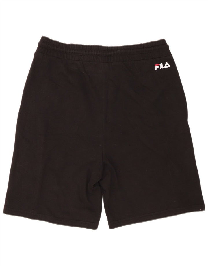 Fila Herren-Sportshorts, groß, schwarze Colourblock-Baumwolle