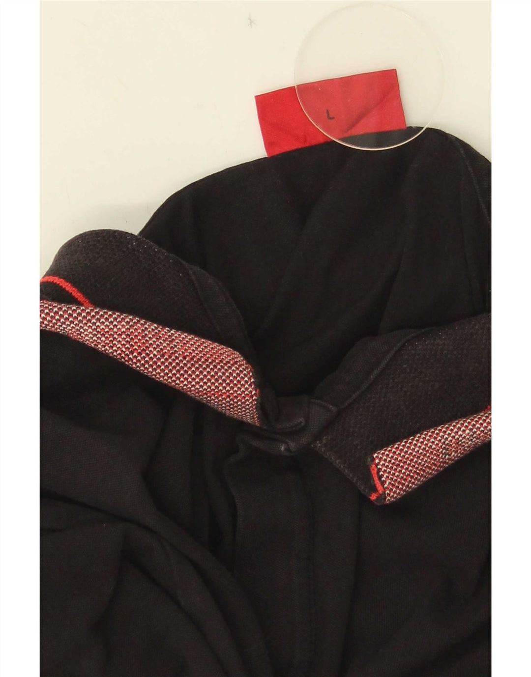 Hugo Boss Herren-Poloshirt, groß, schwarz gestreift, Baumwolle