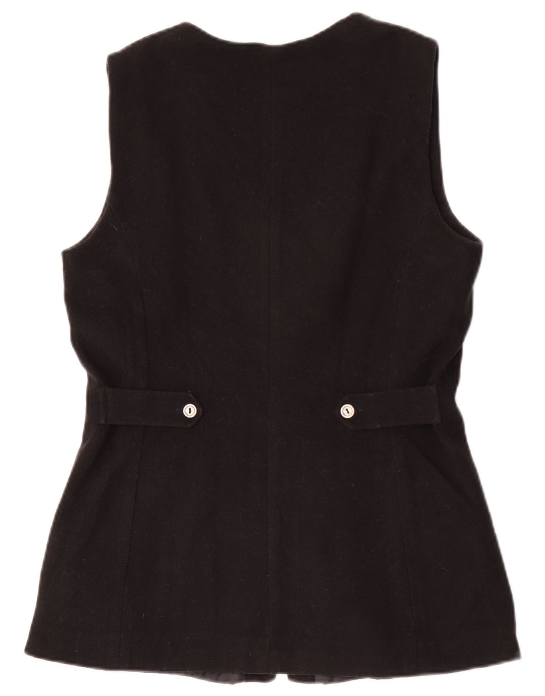 Vintage Damen Gilet EU 36 Small Schwarz Acryl