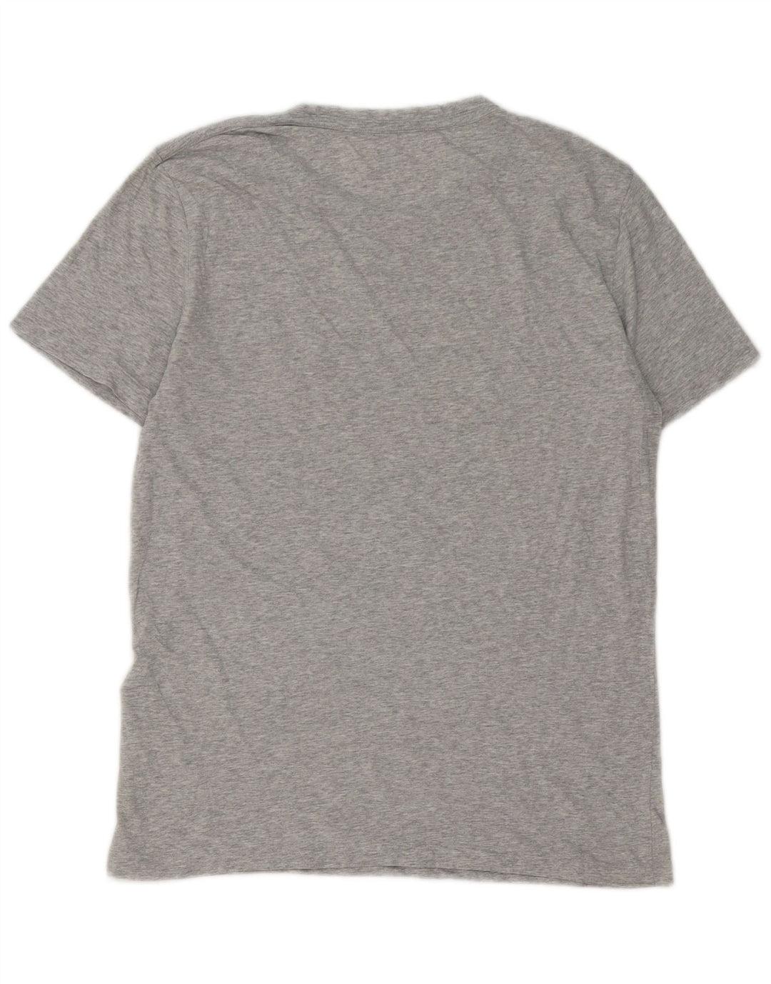 All Saints Herren-T-Shirt-Oberteil aus mittelgrau gesprenkelter Baumwolle
