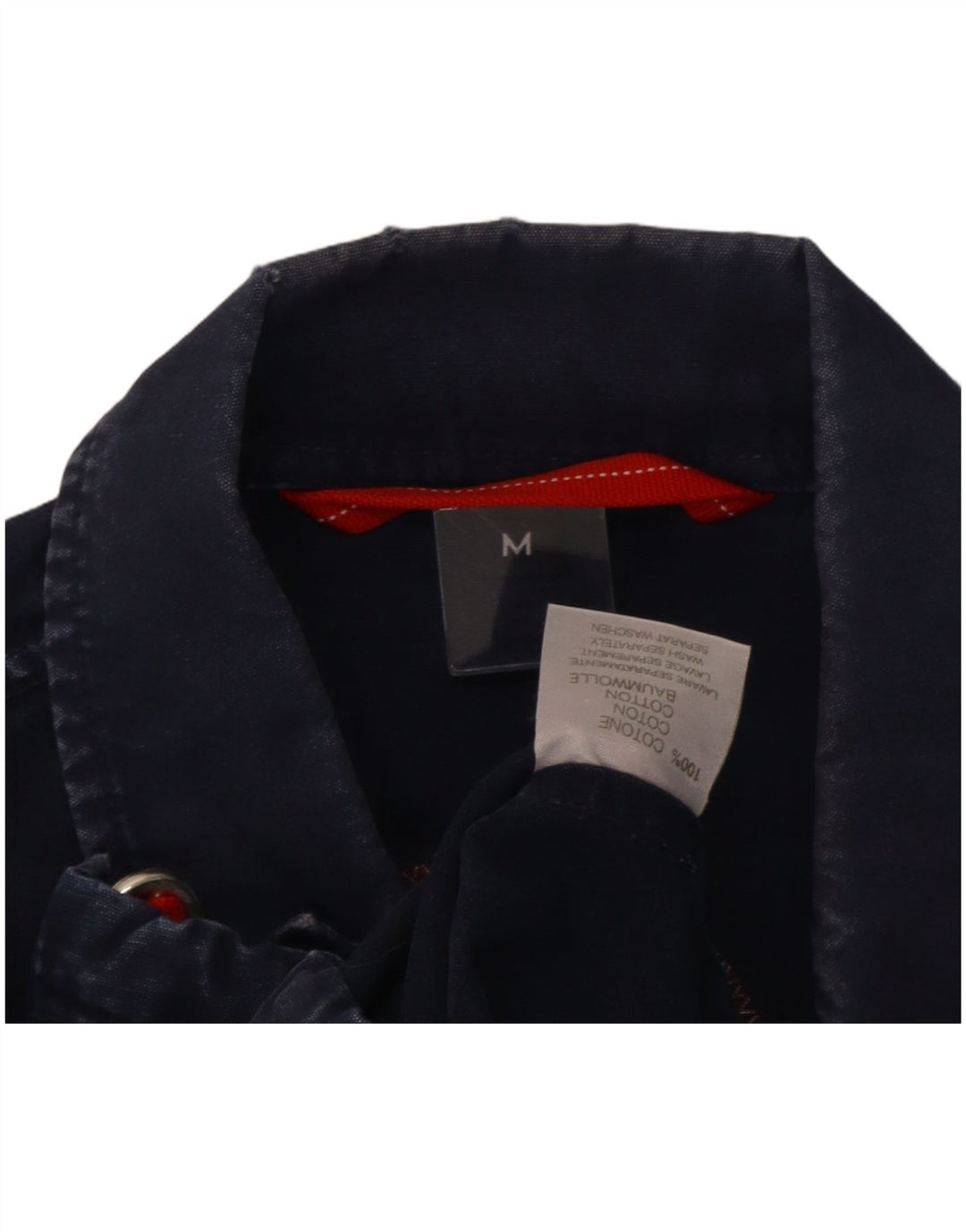 Murphy & Nye Herren Bomberjacke UK 38 Mittelmarineblaue Baumwolle
