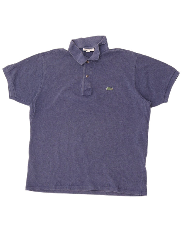 Lacoste Herren-Poloshirt mit klassischer Passform, Größe 5, große blaue Baumwolle
