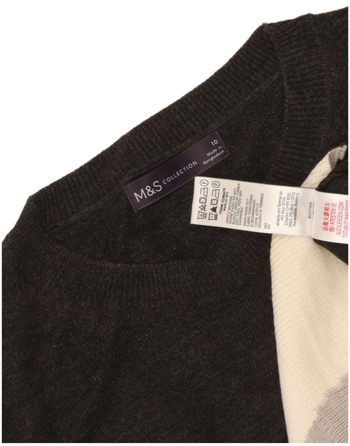 MARKS & SPENCER Damen-Pullover mit U-Boot-Ausschnitt, Gr. 10, Größe S, mehrfarbig