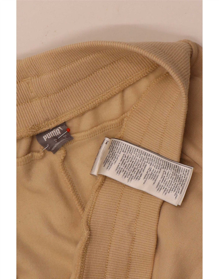 Puma Herren-Trainingshose, Jogginghose, Größe L, Beige, Baumwolle
