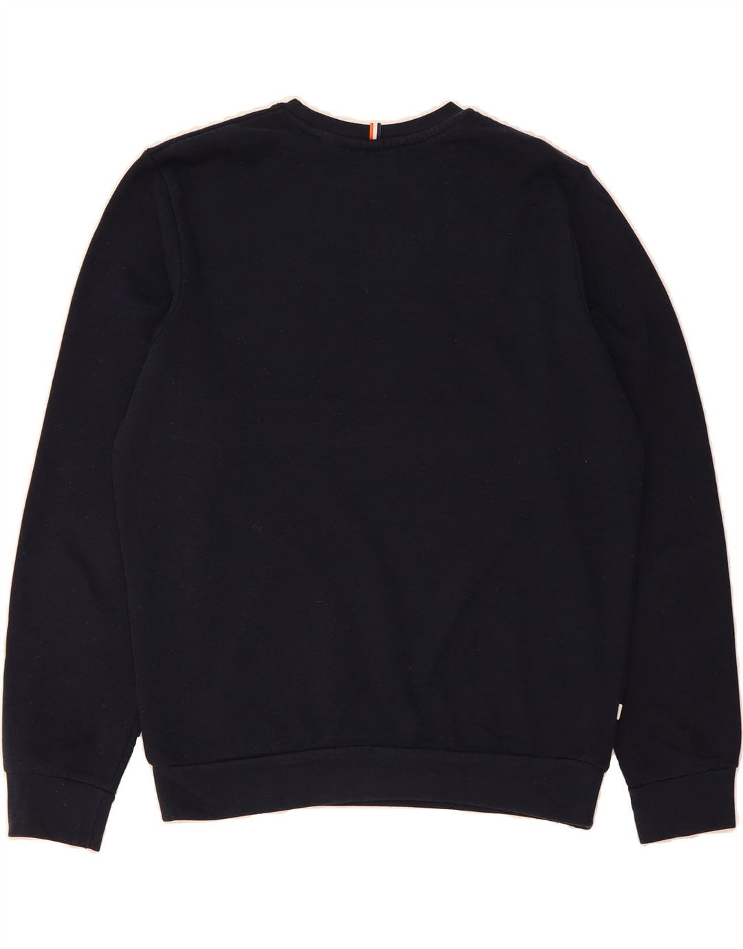 LE SHARK Mens Sweatshirt Jumper Small Navy Blue Colourblock Cotton Vintage Le Shark and Second-Hand Le Shark from Messina Hembry 