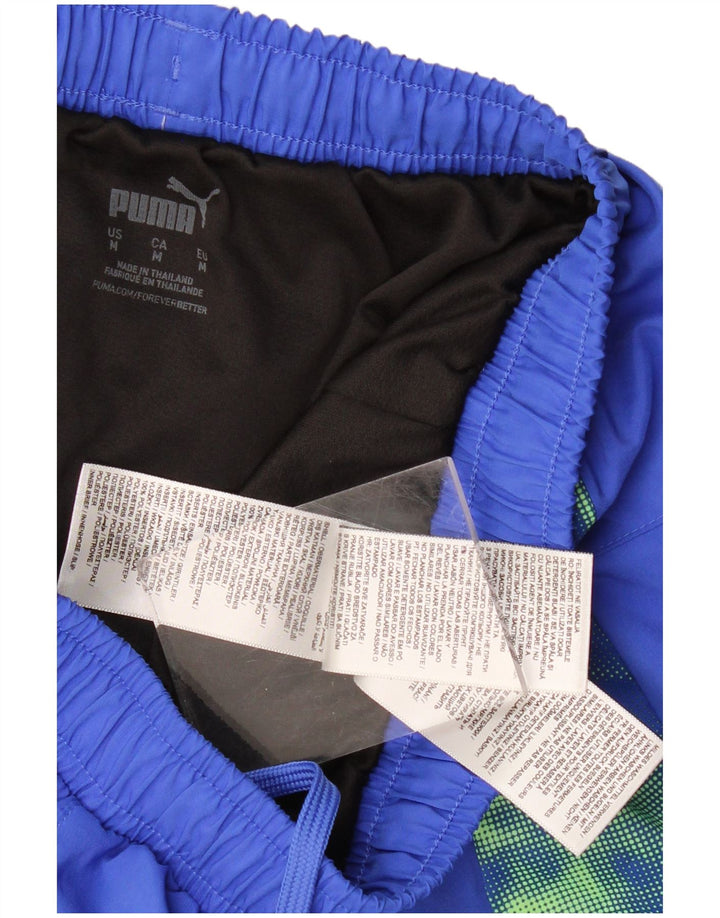 PUMA Herren Sportshorts Mittelblaues Camouflage-Polyester