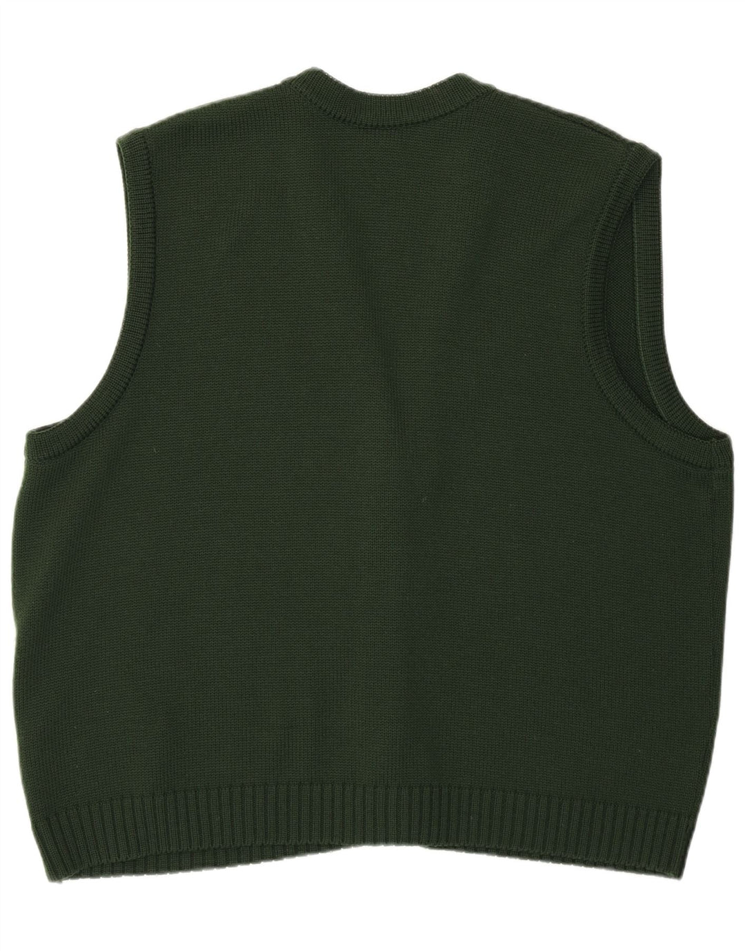 Aspa Damen-Cardigan mit Grafik, ärmellos, EU 46, XL, grünes Polyacryl