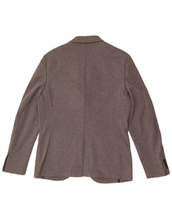 Jack Wills Herren-Blazer mit 2 Knöpfen, UK 38, mittelgrau, Polyester, klassisch