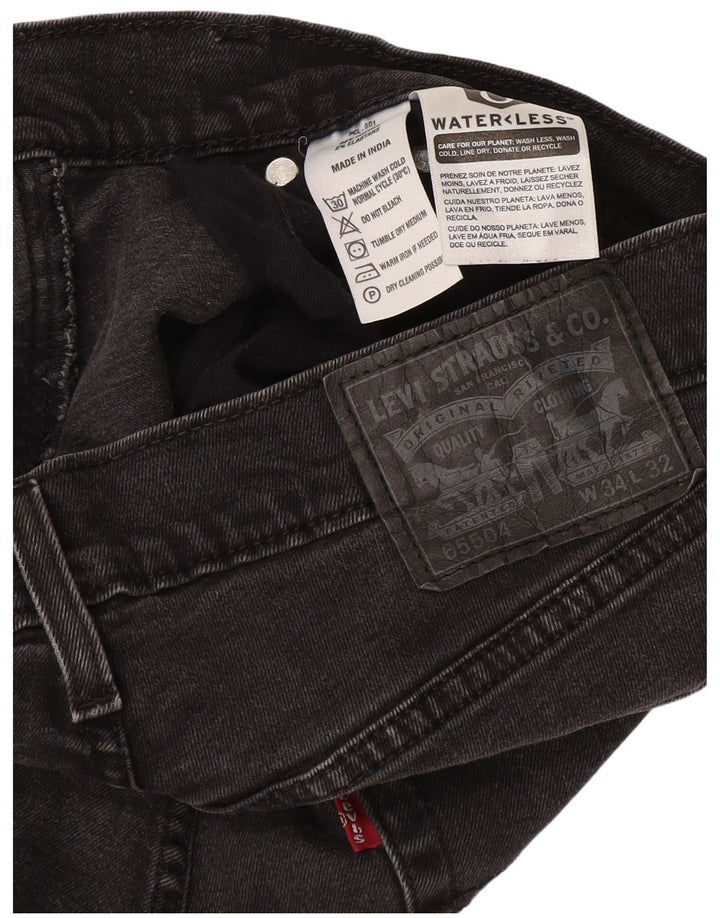 Levi's Herren Slim Jeans W34 L32 Graue Baumwolle