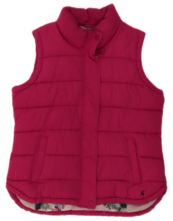 Joules Damen Wattierte Weste UK 14 Large Rosa Polyester