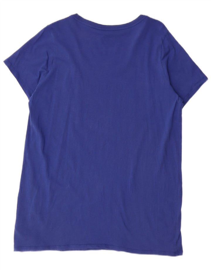 Nike Herren-T-Shirt mit Grafik, Größe L, aus blauer Baumwolle