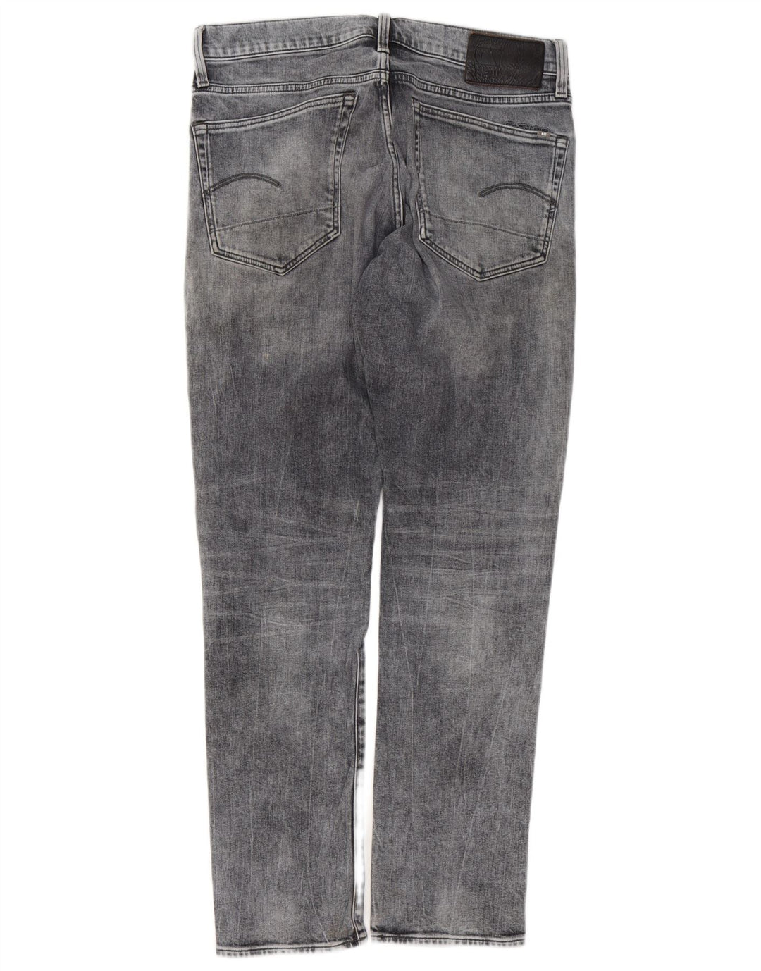 G-STAR Herren 3301 Regular Tapered Jeans W33 L32 Graue Baumwolle