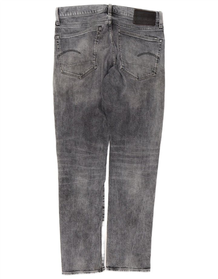 G-STAR Herren 3301 Regular Tapered Jeans W33 L32 Graue Baumwolle