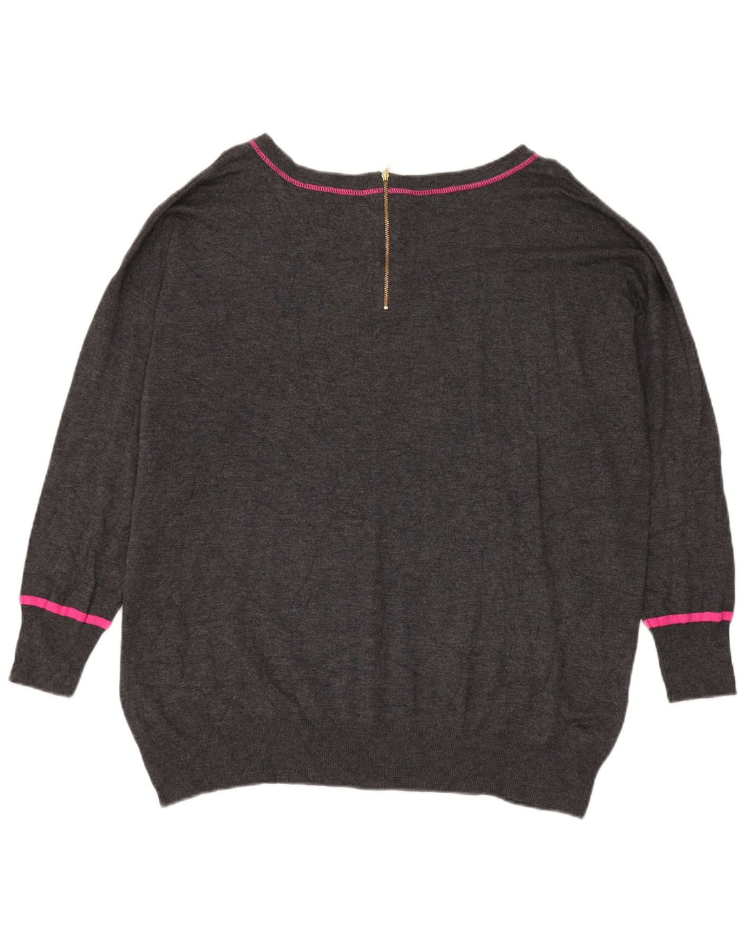 Marks & Spencer Damen Übergroßer Pullover mit U-Boot-Ausschnitt, UK 20 2XL Grau