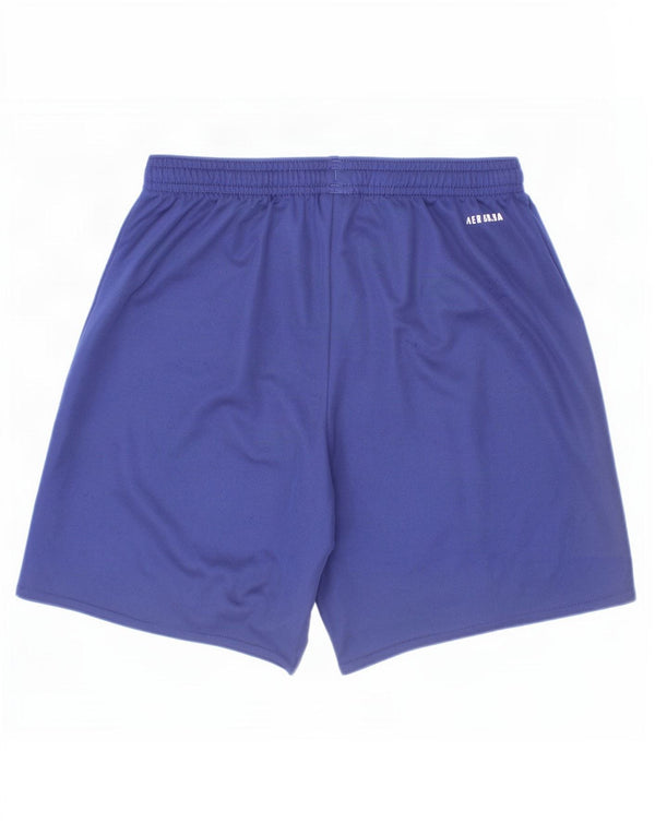Adidas Jungen Aeroready Sportshorts 11–12 Jahre, blaues Polyester