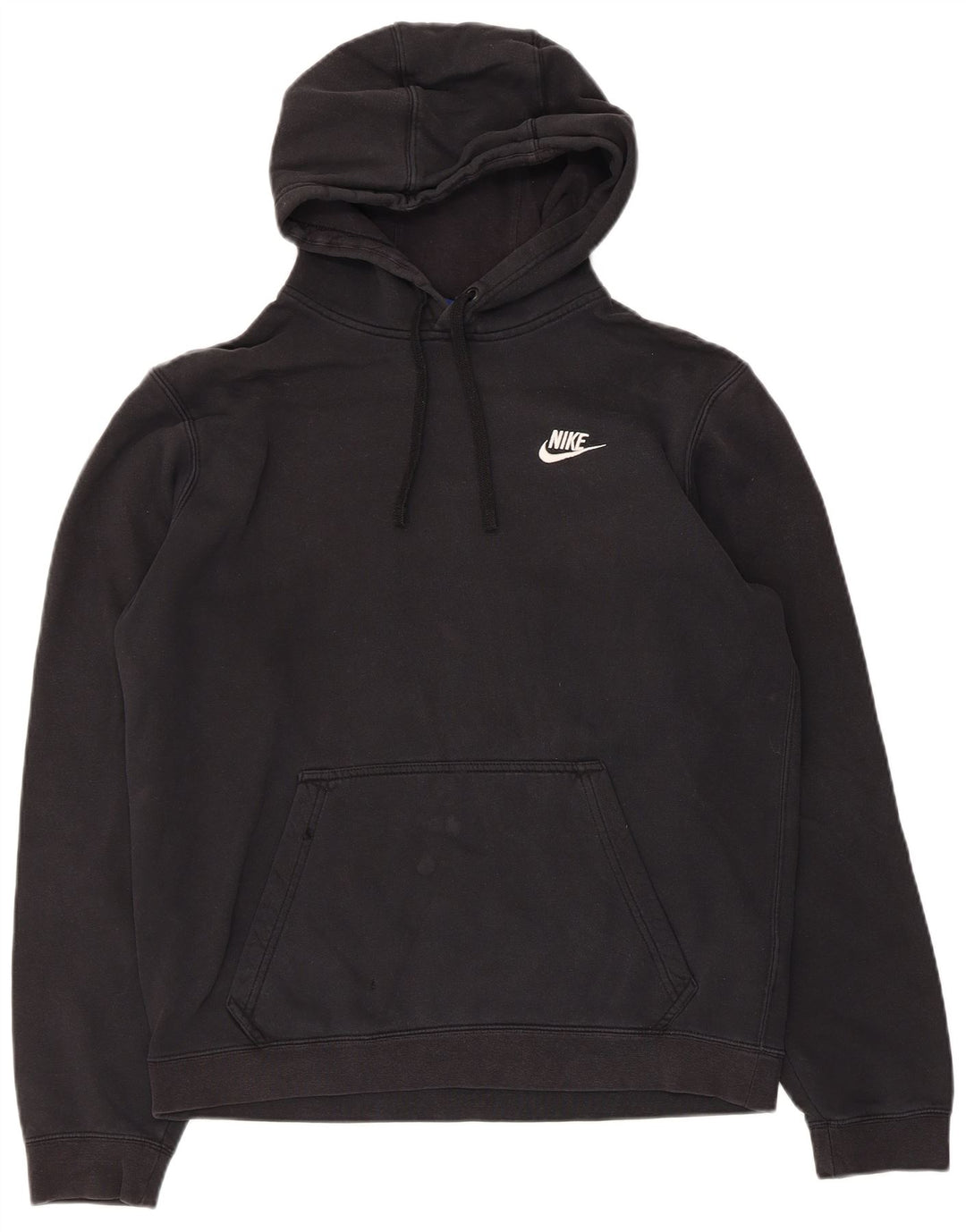 Nike Herren-Hoodie-Pullover aus mittelschwarzer Baumwolle