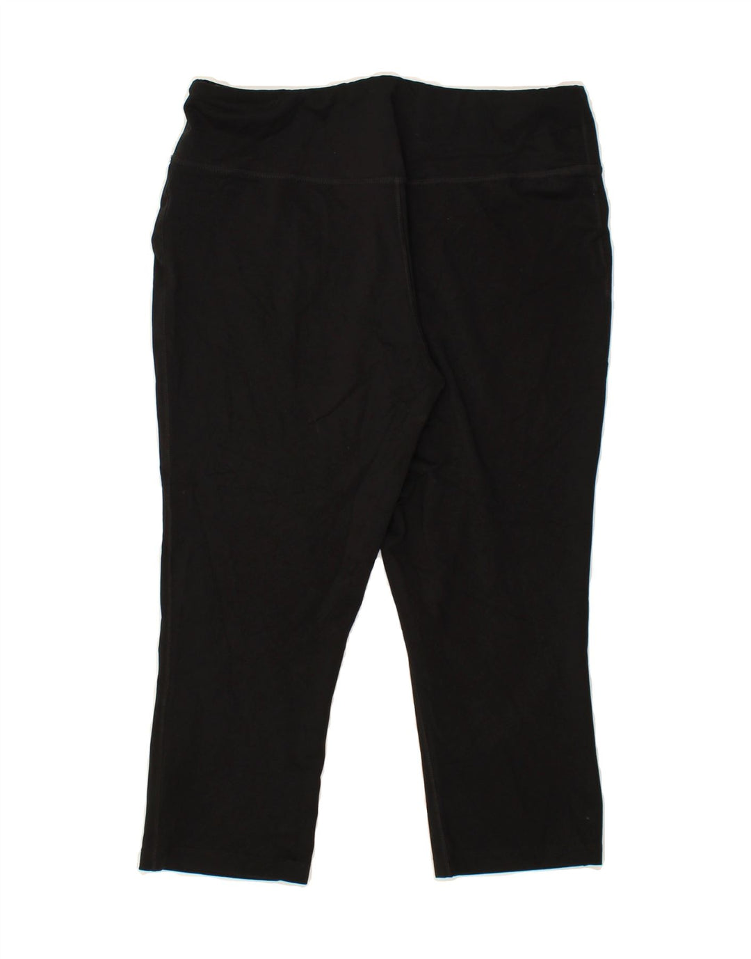 EDDIE BAUER Womens Capri Leggings UK 16 Large  Black Polyester Vintage Eddie Bauer and Second-Hand Eddie Bauer from Messina Hembry 