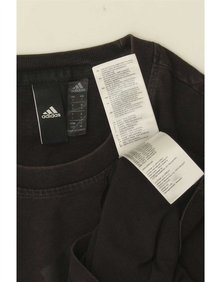 Adidas Herren Grafik T-Shirt Top Small Schwarz Baumwolle
