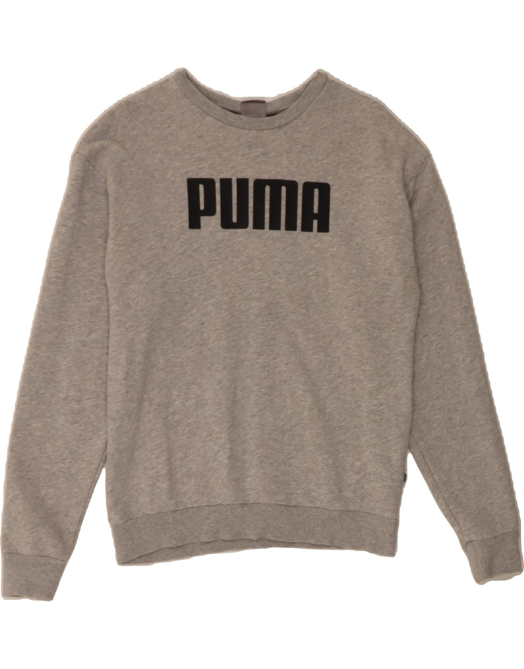 PUMA Womens Graphic Sweatshirt Jumper UK 8 Small  Grey Cotton Vintage Puma and Second-Hand Puma from Messina Hembry 