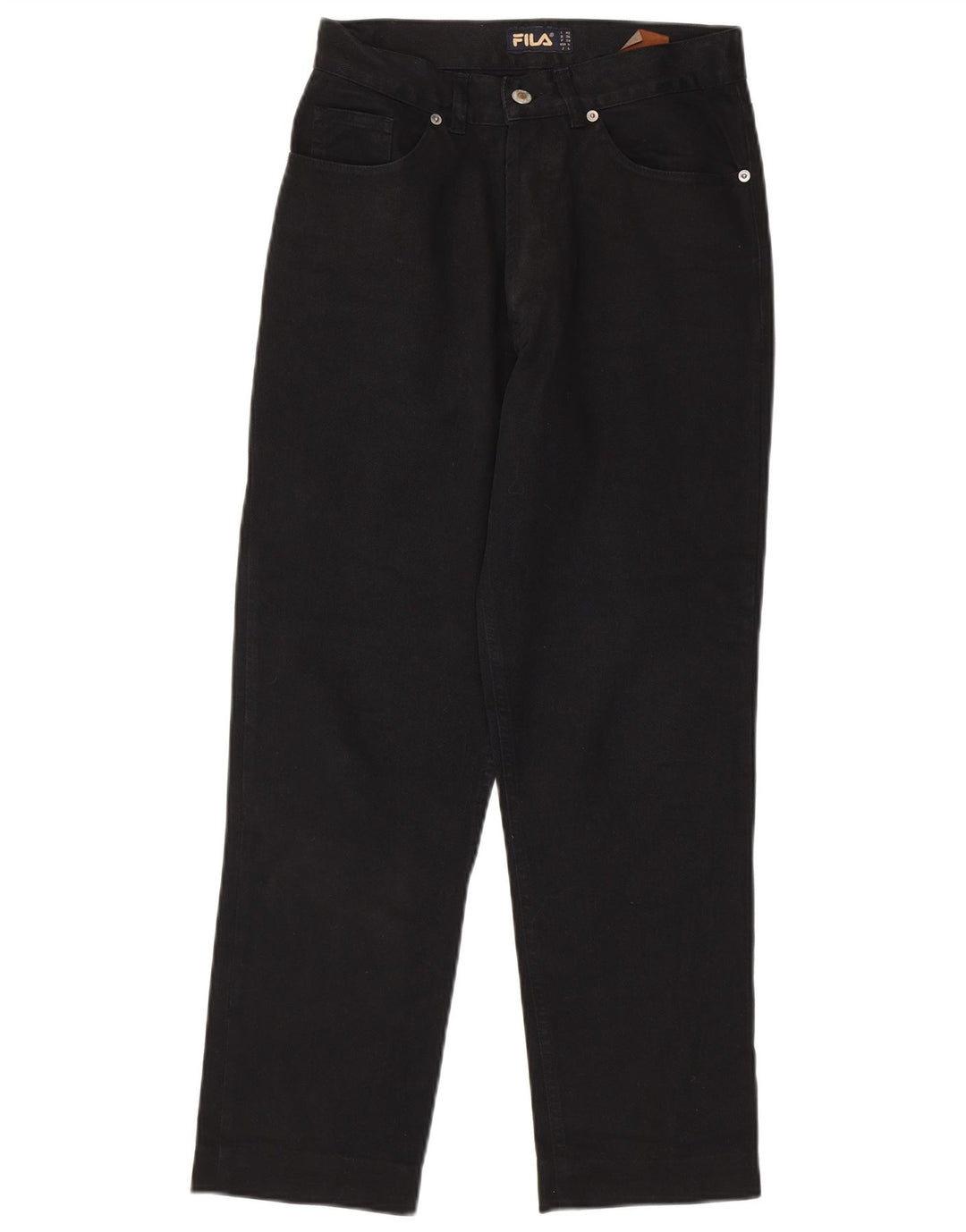 Fila Damen Tapered Jeans IT 42 Medium W28 L27 Schwarz