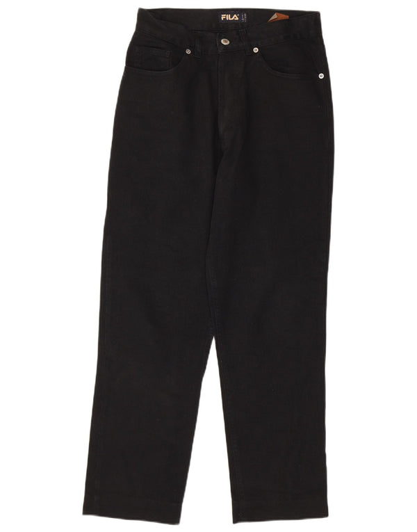 Fila Damen Tapered Jeans IT 42 Medium W28 L27 Schwarz