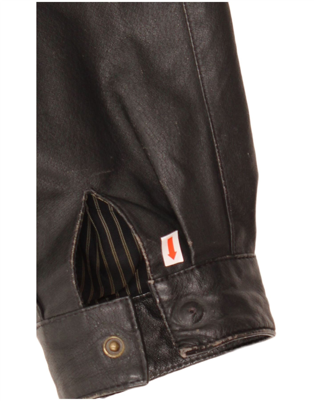 C & A Herren Lederjacke EU 54 2XL Schwarzes Leder