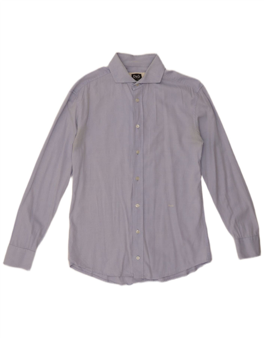 DOLCE & GABBANA Herrenhemd mittelblaue Baumwolle
