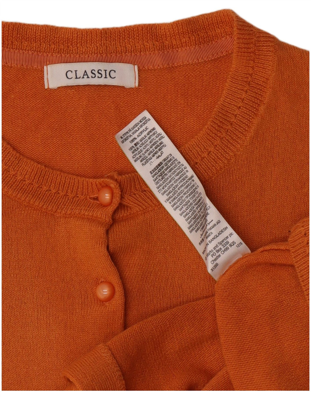 Marks & Spencer Damen-Strickjacke in Übergröße, Gr. 16, Orange