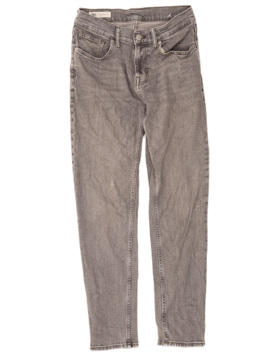 Zara Herren Slim Jeans EU 38 Small W30 L29 Graue Baumwolle