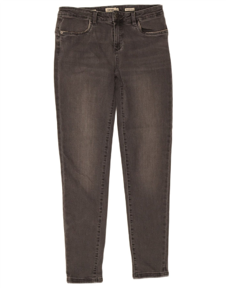 Dack's Damen Skinny Jeans IT 44 Medium W30 L28 Graue Baumwolle