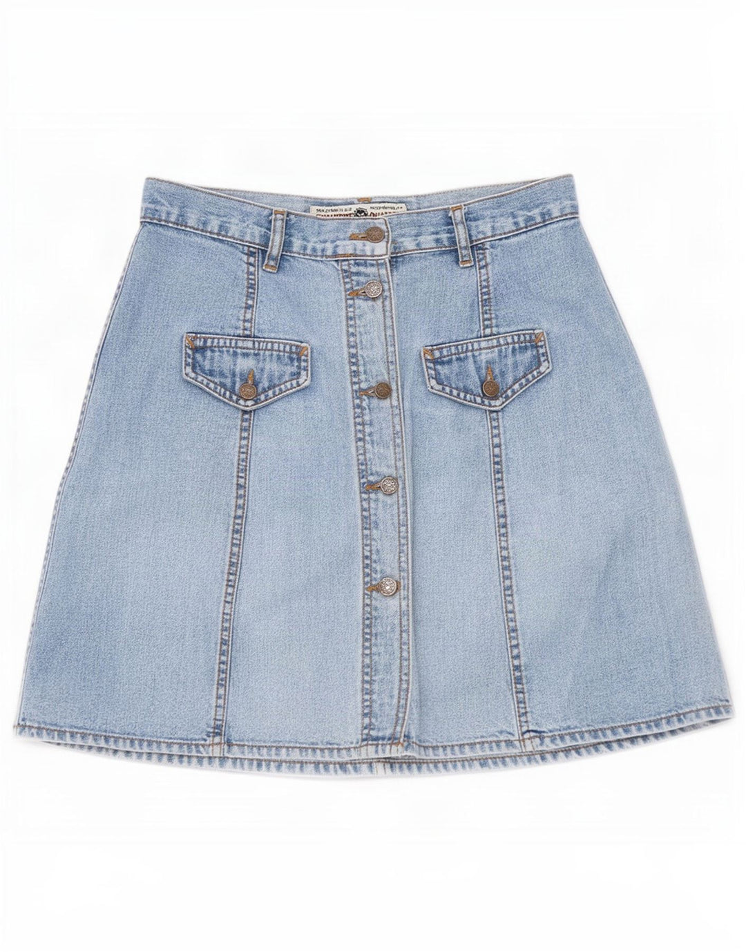 Vintage Damen Jeansrock W28 Mittelblau