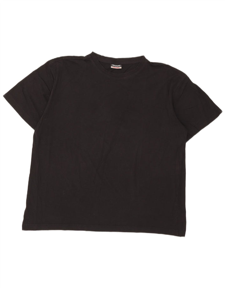 Kappa Herren T-Shirt Top 3XL Schwarz Baumwolle
