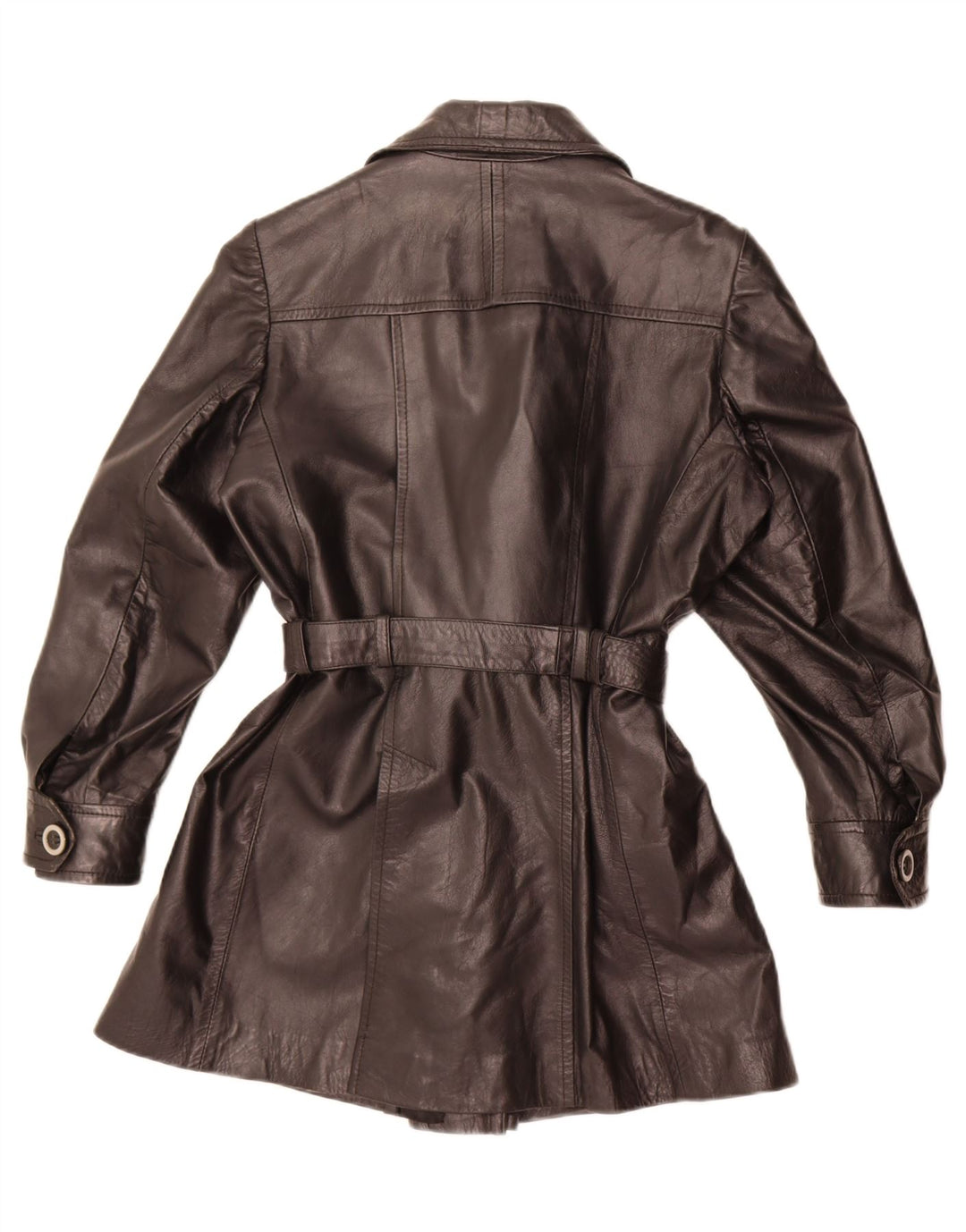 Maxime Damen Ledermantel IT 48 XL Schwarz