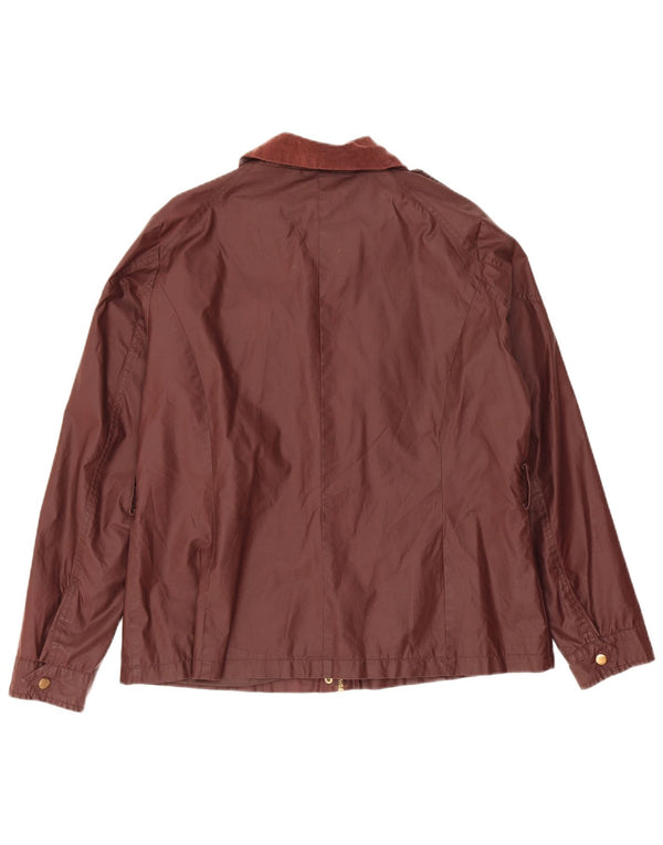 Laura Ashley Damen Utility-Jacke UK 16 Large Braune Baumwolle